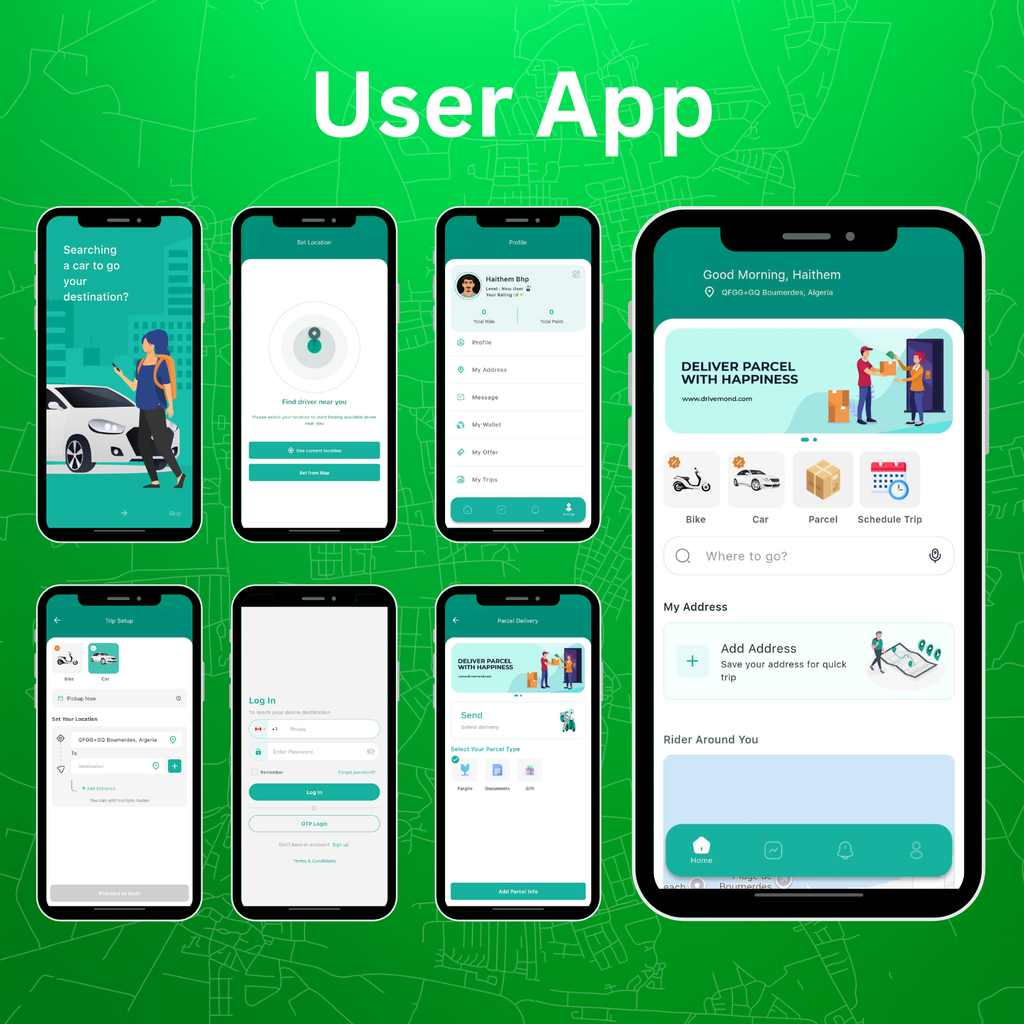 RideMode-Complete Ride Booking and  Parcel Delivery app